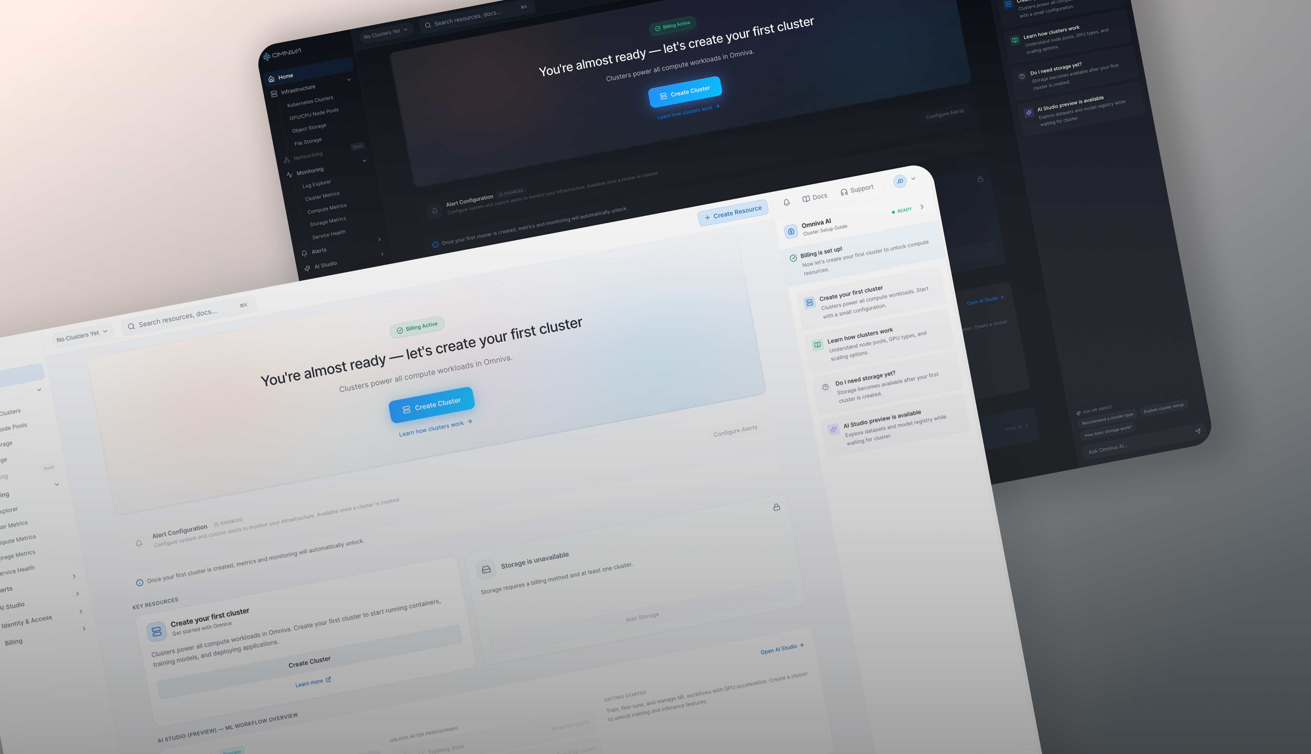 Omniva AI Infrastructure UI
